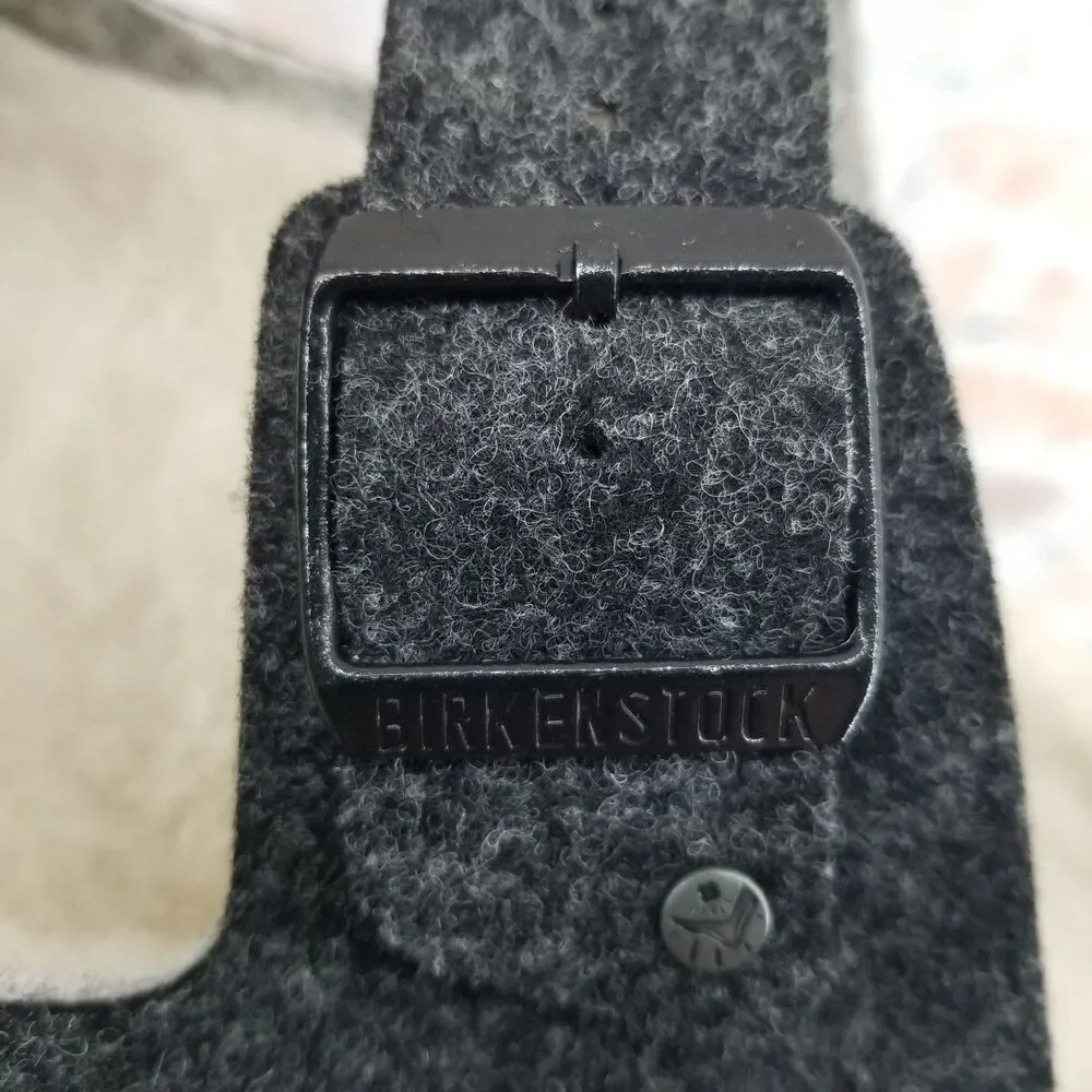 NWT Birkenstock Arizona Rivet Wool Felt Sandals Doubleface Gray Men's 13 EU 46